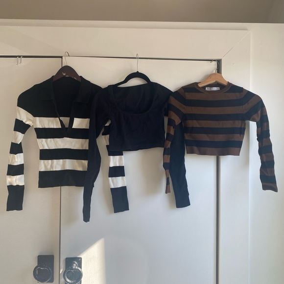 Bundle of Zara long sleeve crop tops! - Picture 3 of 8